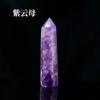 Columna de Cristal Natural, Columna de Piedra Bruta de Amatista, Prisma Hexagonal de Piedra de Cristal, Varios Materiales, Columna de Cristal de Punta Única, Adornos de Escritorio