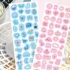 2 Pegatinas Lindas Estilo Pixel Valor de Color Sentido Avanzado Patrón Pequeño Pegatinas Decorativas para iPad Laptop Cuaderno