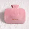Bolsa de agua caliente de peluche linda de PVC para llenar de agua, doble bolsa de agua caliente para manos, tesoro cálido, tesoro para calentar manos, bolsa para calentar el vientre, compresa caliente para el vientre
