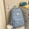 Mochila Estudiante Estampado de Letras de Alto Valor Gran Capacidad Versátil para Secundaria y Preparatoria Ligera para el Trabajo y la Escuela