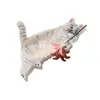 Novo Prendedor de Garra de Gatinho Animal, Prendedor de Tubarão Fofo de Acetato, Garra de Cabelo de Gato, Acessório de Cabelo de Alta Qualidade, Design de Luxo Leve para Mulheres