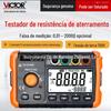 Testador de resistência de aterramento Victory VC4105A proteção contra raios aterramento de mesa vibratória digital instrumento de medição de resistência de aterramento VC4105B