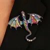 Pulseira Tecida à Mão com Dragão de Esmalte Vintage de Nicho Pulseira de Dragão Cravejada com Diamantes Transfronteiriça Europeia e Americana Joia Versátil Personalizada para Homens