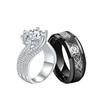 Suministro transfronterizo de anillo de acero inoxidable para hombre anillo de compromiso de diamantes para mujer anillo de diamantes para boda accesorios para boda ventas directas de fábrica
