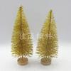 Mini Árbol de Navidad, Pino con Purpurina Dorada, Plateada y Roja, Decoración de Escritorio Árbol de Navidad Pequeño 4-30cm
