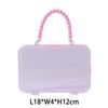 Bolsos de mano DIY para niños Kulomi Material de pegamento crema Bolsa Niñas Dibujos animados Lindo Adhesivo hecho a mano Juguetes educativos