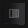 Estante de Almacenamiento sin Perforación con Clips sin Marca, Hebilla Recta Hembra, Ganchos Adhesivos Fuertes para Paredes de Cocina y Baño, Ganchos de Clavo sin Marca Transparentes