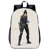 Mochilas escolares para alunos do ensino fundamental APEX, mochila de grande capacidade de 17 polegadas para alunos do ensino fundamental e médio, conjunto de impressão 3D para Figura