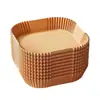 Papel Especial para Freidora de Aire Papel Almohadilla para Absorción de Aceite para Horno Papel de Aluminio para Alimentos Domésticos Tazón Freidora Eléctrica Cuadrado para Hornear Papel de Aceite de Silicona