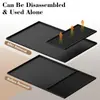 Alfombrilla de Silicona Dos en Uno para Cafetera, Alfombrilla de Secado de Doble Capa para Cocina, Alfombrilla Protectora Multifuncional de Bandeja Separada para Mesa de Comedor