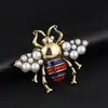 Broche de Abeja de Aleación de Bronce Perla Popular de Venta Caliente Accesorios para Pines de Collar de Ropa Accesorios Accesorios para Ropa
