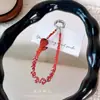 Colgante de Cadena para Teléfono Móvil de Fresa Incrustada de Diamantes, Colgante de Perlas de Cristal, Accesorios para Bolsos, Llavero de Coche, Venta al por Mayor de Regalos