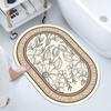 Alfombrilla Absorbente Suave de Tierra de Diatomeas Alfombrilla para Piso de Baño Alfombrilla de Entrada para Baño Inodoro Alfombrilla para Puerta Alfombrilla Antideslizante Absorbente de Secado Rápido