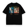 2025 novo atacado solto animação japonesa desenho animado japonês clássico injeção direta camiseta masculina e feminina manga curta