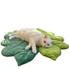 Esterilla para Mascotas con Diseño de Hoja Biónica, Duradera, Antideslizante, Lavable a Máquina, Engrosada, Elástica, Cómodo Cojín Suave para Gatos