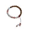 Cinco mesas portando pulsera de piedra Zhi Shoushan nuevo estilo chino pulsera de sándalo verde cuentas de madera Zen para mujer cuentas de la suerte para hombre sándalo antiguo