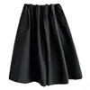 Ns Design de Silhueta Casual Calça de Perna Larga Solta Linha A para Mulheres Verão Plissada Cintura Elástica Calça Curta 3639