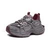 Sapatos Torre de sola grossa femininos 2024 outono novo estilo coreano antiderrapante respirável malha casual all-match tênis de corrida ao ar livre