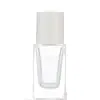 Frasco de Perfume Pequeno de 15ml com Tampa de Encaixe, Frasco Quadrado de Vidro com Fundo Grosso e Borrifador de Pressão, Frasco Vazio para Amostra Cosmética