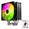 JIUSHARK nine shark JF100RGB ventoinha radiador de CPU 12ª geração 1700 13ª geração AMD controle inteligente de temperatura refrigeração a ar