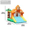 AirMyFun castelo inflável gorila inflável trampolim inflável infantil parque temático ao ar livre grande casa travessa