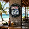 ROUTE66 Vintage Ruta 66 35cm Decoración de Garaje Letrero de Lata Pintura Regalo del Día del Padre Pintura Metálica de Lata