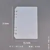 Hojas divisoras transparentes esmeriladas de PP, páginas divisoras esmeriladas A4 engrosadas, divisores para álbum de fotos, cuadernos de hojas sueltas de 3 y 6 agujeros