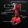 Furadeira de Mão Elétrica Multifuncional Portátil Transfronteiriça Bateria de Lítio Furadeira Tipo Pistola Perfuração DIY Doméstica Chave de Fenda Elétrica Atacado