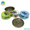 Lata de Embalagem de Ração para Gatos Pet 85g Colorida Grau Alimentício Redonda Preço Cheio Ração para Gatos Lata de Molho de Carne Caixa de Molho de Erva Fresca