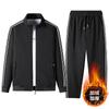 Traje deportivo de ocio para hombre de alta calidad para otoño e invierno 2024 invierno nuevo top cárdigan con cuello alto talla grande deportes para correr