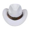 Sombreros para Hombre Transfronterizos, Sombreros Vaqueros Occidentales Europeos y Americanos, Sombreros de Jazz de Lana, Sombreros de Sol para Mujer para Exteriores, Sombreros Negros para Adultos