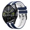 Correa de silicona para Huawei Watch GT5/4, correa vertical bicolor de 22 mm para Huawei Watch 43 Pro.