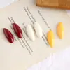 Brincos de orelha amarelos estilo noite e tarde, patch de resina em formato de gota d'água irregular, acessórios para brincos feitos à mão DIY, material de joalheria