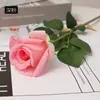 Ramo de flores artificiales de rosa de un solo tallo para arreglo de escena, decoración de boda, flores artificiales hidratadas