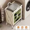 Cesta para ropa sucia, cesta de almacenamiento plegable para ropa sucia, cesta de lavandería de gran capacidad para uso doméstico, solución de almacenamiento de lavandería elegante y práctica