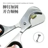 Proveedor de fábrica En stock Todo Acero Mango de Doble Filo con Anillo de Goma Metal Cortador de Cigarros Abrebotellas para Cigarros
