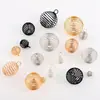 Viento europeo y americano transfronterizo metal resorte bola de resorte accesorios para joyería diy bola de linterna dorada accesorios para joyería de bola de resorte venta al por mayor