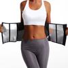 Cinturón abdominal fino de verano para deporte y otoño, body absorbente de sudor, faja para cadera, poliéster, cinturón abdominal posparto de tres botones