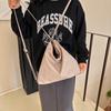 Bolsa de Lona de Gran Capacidad Estilo Coreano para Mujer Mochila Primavera 2026 Bolso Tote de un Solo Hombro de Nicho de Moda Simple y a la Moda