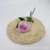 Flor Artificial Acácia Rosa Veludo Flor Única Transfronteiriça Decoração Salão de Casamento Material Floral Dia dos Namorados Rosa Flor Artificial Flor de Seda