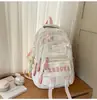 Mochilas de estilo coreano, modernas y estéticamente agradables para estudiantes de secundaria y preparatoria, con múltiples compartimentos, un diseño ligero y gran capacidad