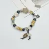 Pulsera de Cerámica Jingdezhen Nueva Pulsera de Cerámica China Joyería Estudiante Estilo Tíbet Cuerda Trenzada a Mano Puesto Regalo para Estudiante