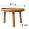 Soporte para flores, base de maceta de cerámica, estante para flores, soporte para pecera y jarra de vino, decoración creativa de piedra ornamental, soporte para cuencos de gato y perro, mini