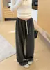 Trece LíneasKAPOK¡Nueva Colección de Otoño! Pantalones Casuales Rectos Holgados Adelgazantes con Cintura Elástica y Cordón 63025