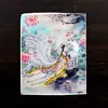 Pintura Thangka Dorada de Color al por Mayor Núcleo Zorro de Nueve Colas Hada Zorro Zakiram Vida Pasada y Vida Presente Thangka con Dorado Espolvoreado Tarjeta de Lienzo Núcleo