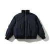 Yidao Vintage 2026 Inverno Novo Tricô Grosso Quente Gola Alta Jaqueta de Algodão Masculina Feminina Retrô Desconstruída Solta Roupa Exterior