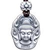 Colgante Buda Natal Santo Patrón Ocho para Hombres y Mujeres Retro Plata y Blanco Collar Doce Zodíaco Ventas Directas de Fábrica Moda