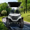 Carrito de golf personalizado de 8 asientos para comercio exterior y carrito de golf de club transfronterizo para campo de golf escénico