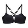 Fivela frontal pequeno peito push up costas cruzadas sexy sutiã sem fio sexy grande moda tudo-em-um lingerie sem costura para mulheres