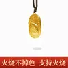 Tienda de Oro Nuevo Estilo Réplica Colgante Buda Sonriente Oro Arena Estilo Antiguo, Joyería de Oro Arena Resistente al Fuego y que No se Desvanece